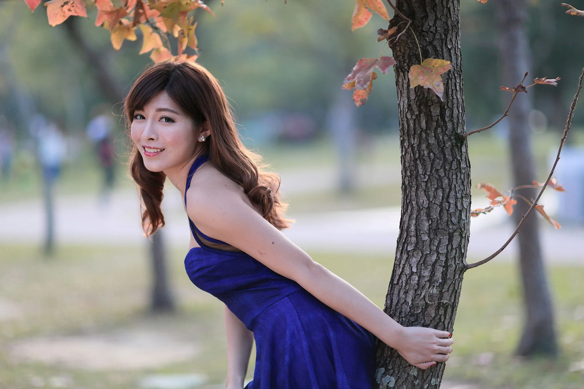 [Chương bổ sung của Beautyleg] Nữ hoàng băng giá Liao Kandi - Bộ ảnh chụp tại công viên đầu hè - 25